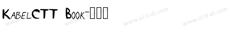 KabelCTT Book字体转换